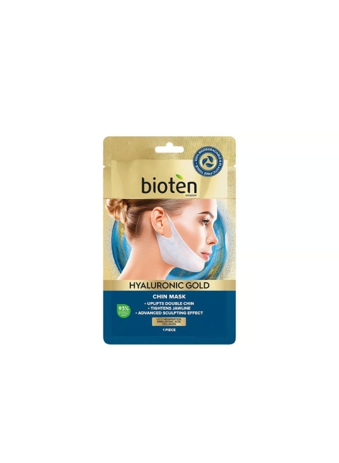 bioten Hyaluronic Gold Chin Tissue Mask x1 - Image 1