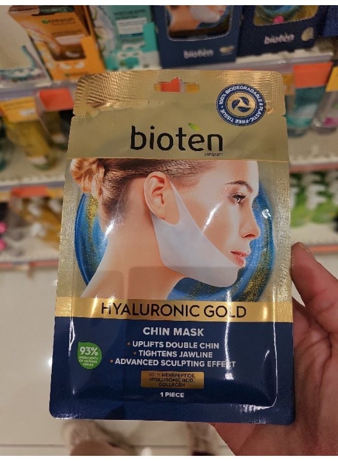 bioten Hyaluronic Gold Chin Tissue Mask x1 - Image 2