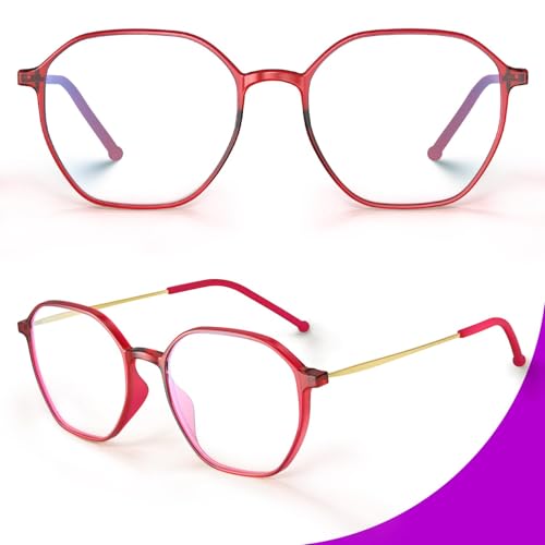 VISOONE Lightweight TR90 Blue Light Blocking Glasses Frame with Anti Glare Eye Protection for Women and Men RANE - Image 3