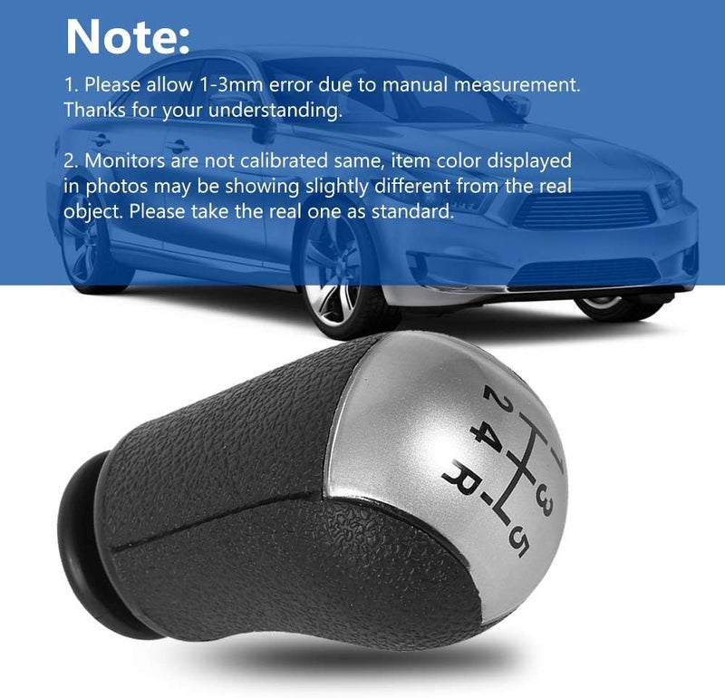 cheekyglo Shift Knob, Car 5 Speed Shifter Knob Compatible for Focus Mondeo MK3 Mustang S-MAX Galaxy (Color : Gray) - Image 5