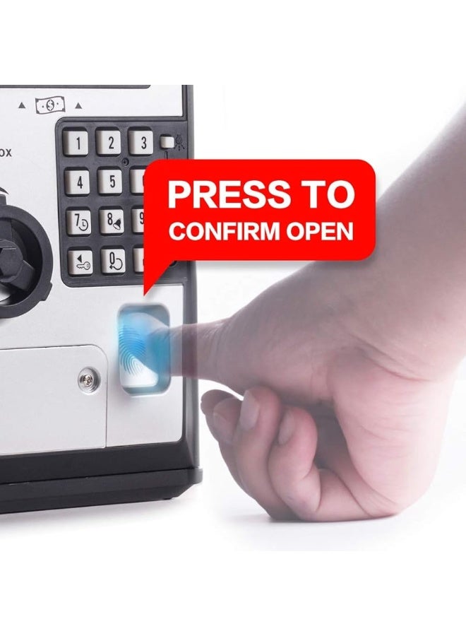 LIKE Toy Piggy Bank Safe Box Fingerprint ATM Bank ATM Machine Money Coin Savings Bank for Kids - Image 5