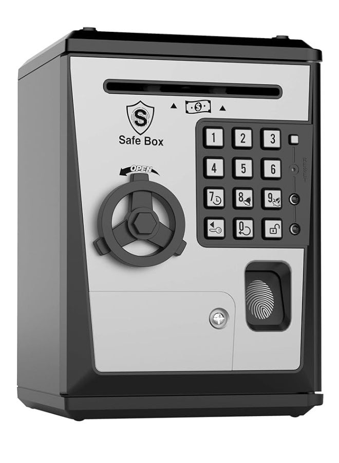 LIKE Toy Piggy Bank Safe Box Fingerprint ATM Bank ATM Machine Money Coin Savings Bank for Kids - Image 1