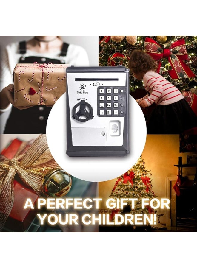 LIKE Toy Piggy Bank Safe Box Fingerprint ATM Bank ATM Machine Money Coin Savings Bank for Kids - Image 2