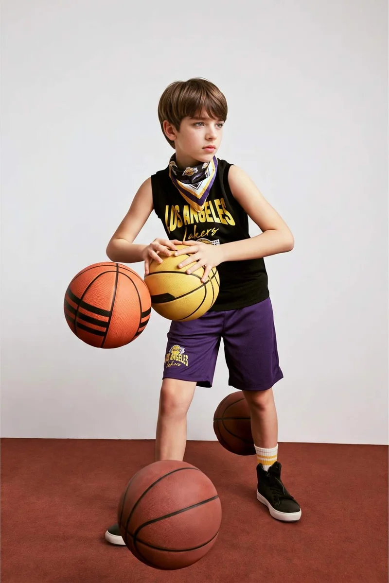 ديفاكتو Boy NBA Los Angeles Lakers Regular Fit Tulle Shorts
