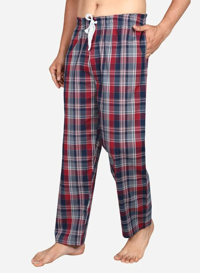 victor and jane Victor and Jane Solid Short Sleeve T-Shirt and Checked Pyjama Set