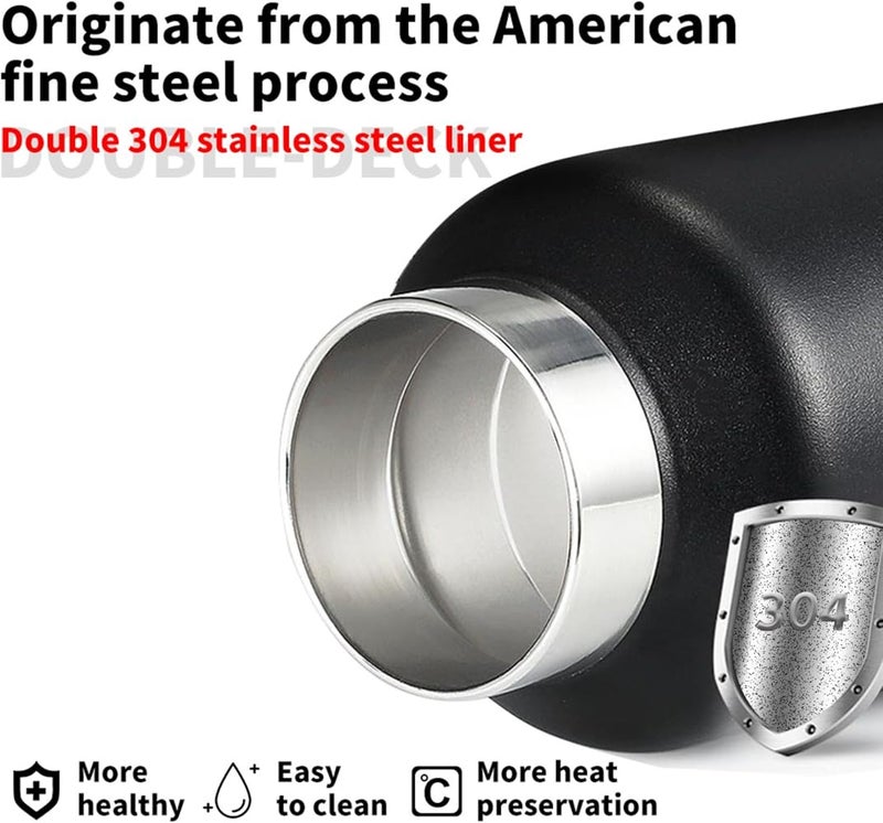 Revomax Double Walled Vacuum Insulated Water Bottle, Copper Plated, Insulated Thermos Flask, Twist-Free Cap, 18/8 Stainless Steel, BPA-free, Phthalate-free, No Flavour-Staining - Image 2