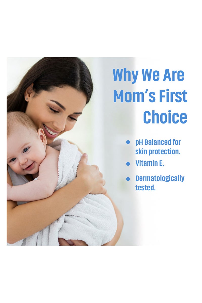 All day wipes All Day Soothing & Protecting Baby Wet Wipes Blue-90 Count Infused with High Water Concentration, Aloe Vera to Calm and Protect Delicate Skin. - Image 2