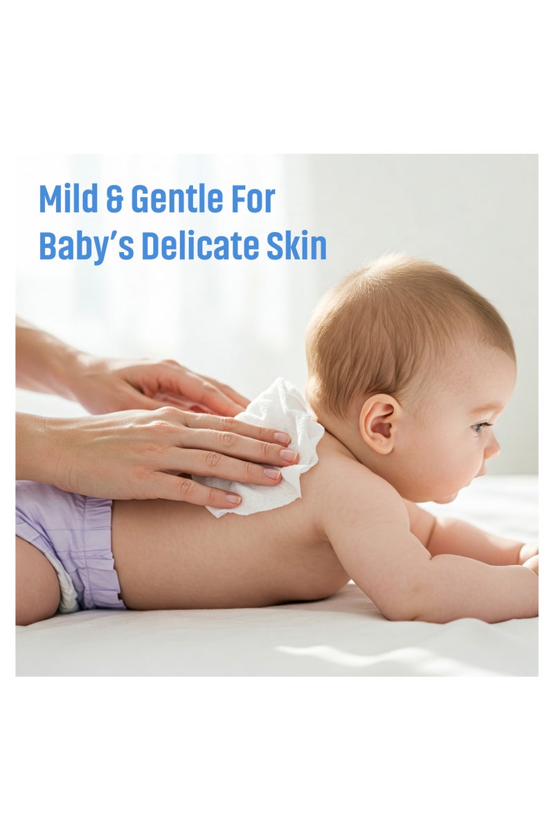 All day wipes All Day Soothing & Protecting Baby Wet Wipes Blue-90 Count Infused with High Water Concentration, Aloe Vera to Calm and Protect Delicate Skin. - Image 5