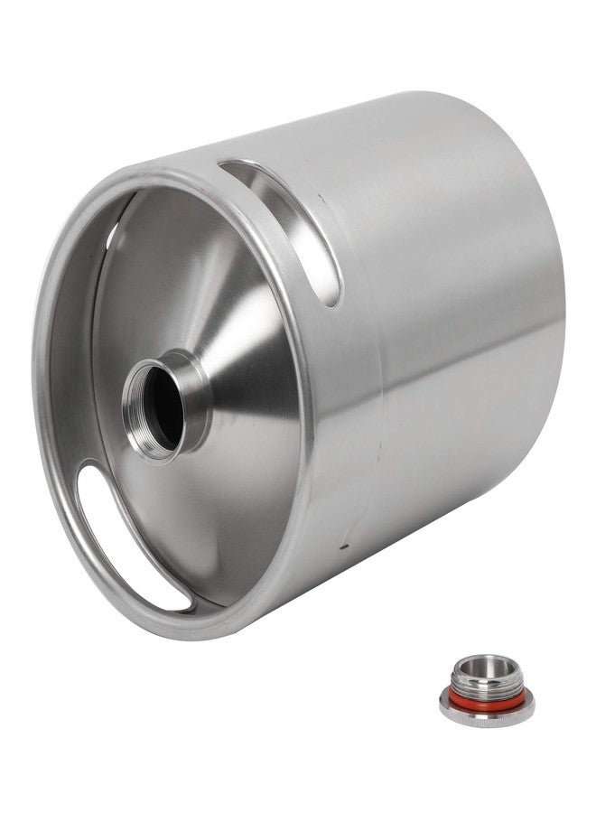 LuckyHigh برميل بيرة LuckyHigh سعة 5 لترات (170 أونصة) مصنوع من الفولاذ المقاوم للصدأ 304، زجاجة بيرة محمولة للاستخدام المنزلي - Image 3