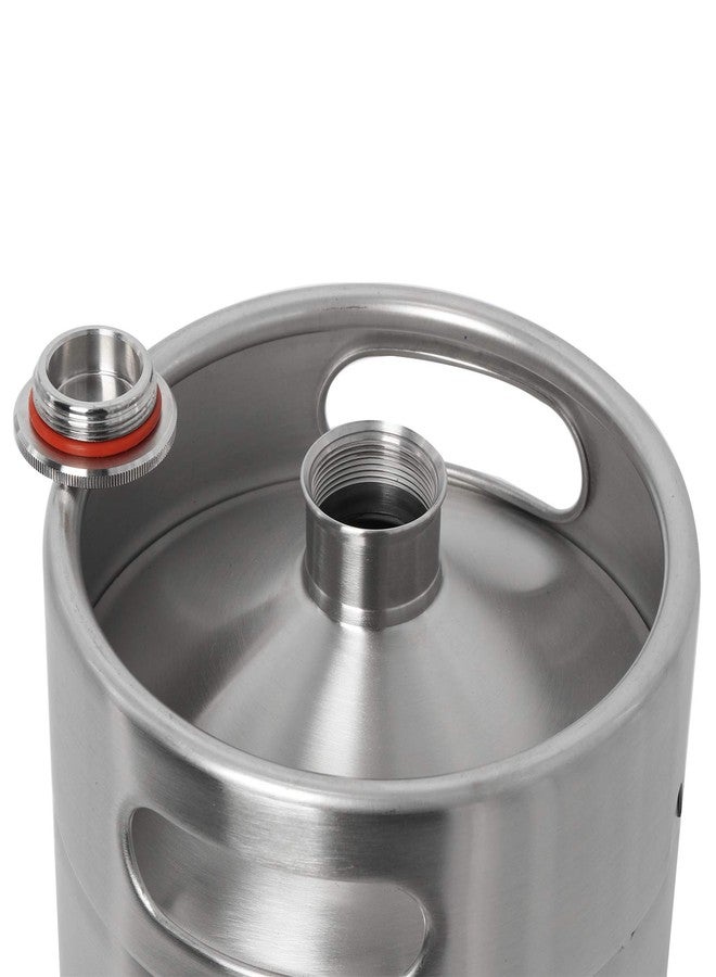 LuckyHigh برميل بيرة LuckyHigh سعة 5 لترات (170 أونصة) مصنوع من الفولاذ المقاوم للصدأ 304، زجاجة بيرة محمولة للاستخدام المنزلي - Image 2