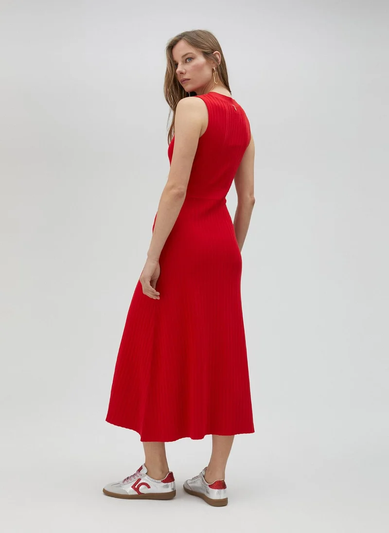 Lola Casademunt Red knit dress