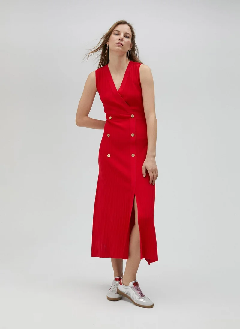 Lola Casademunt Red knit dress