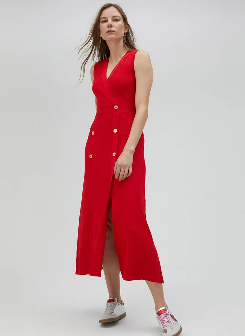 Lola Casademunt Red knit dress