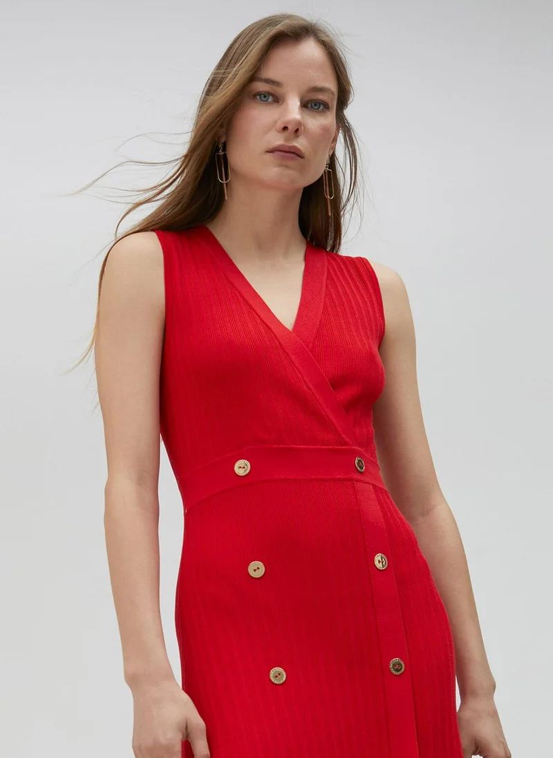 Lola Casademunt Red knit dress