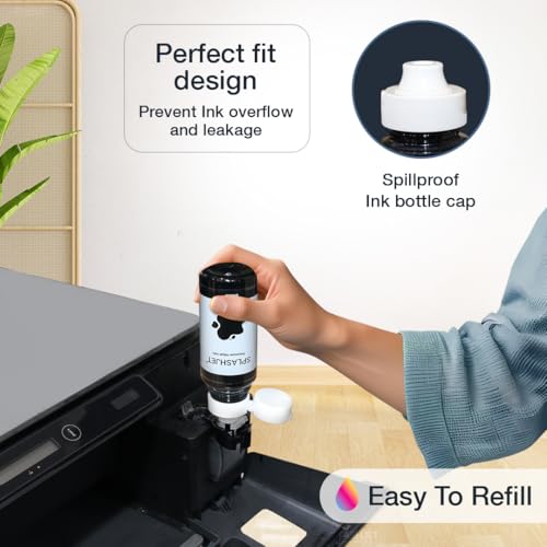 Splashjet 51/52 Compatible Refill Ink for HP GT 5810, 5820, 5821, 310, 315, 319, 415, 419, 410 Printer - Compatible with GT51, GT52 Ink Code - (90gm x Black) (70gm x C/M/Y) - 502371 - Image 4