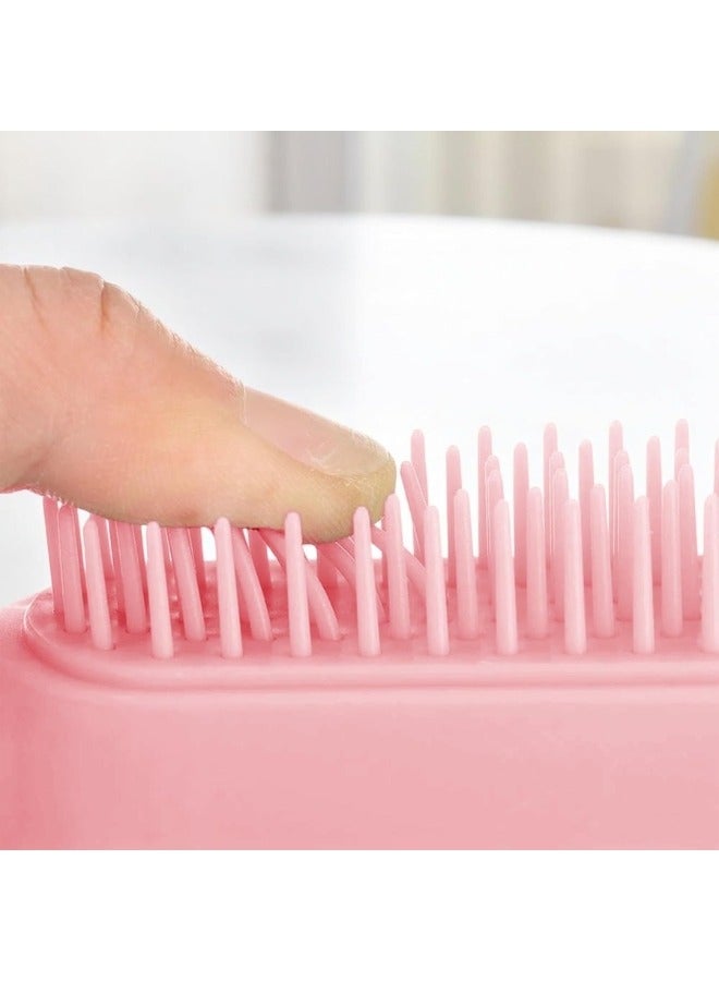 Retractable Pet Hair Removal Brush, Suitable for Shih Tzu Puppies, Small Dogs, Yorkshire Terriers, Maltipoo, Pet Hair Removal Brush, Effective Grooming Supplies for Short Hair, Soft and Gentle, for Cats, Rabbits, Tzu Dogs (Pink) - Image 5