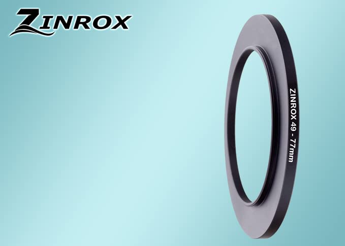 ZINROX ® 49-77mm Step Up Lens Filter Adapter Ring, Set of 1 Piece - Size :- 49mm to 77mm Stepping Ring - Image 3