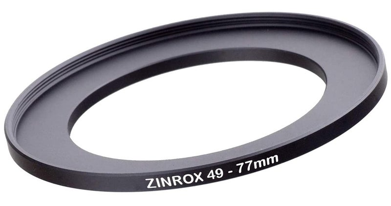ZINROX ® 49-77mm Step Up Lens Filter Adapter Ring, Set of 1 Piece - Size :- 49mm to 77mm Stepping Ring - Image 1