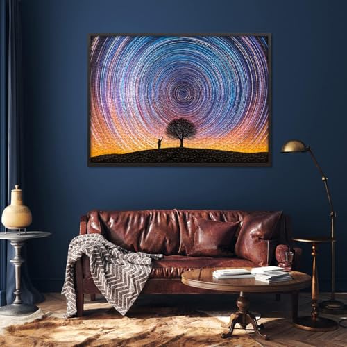PICKFORU Impossible Difficult Puzzles for Adults Nature Landscape Puzzles for Adults 1000 Pieces and up Hard Scenic Jigsaw Colorful Night Sky Challenge - Image 5