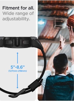 Spigen Rugged Armor Pro Samsung Galaxy Watch 5 Case with Band 44mm (2022) - Charcoal Gray  - Image 3
