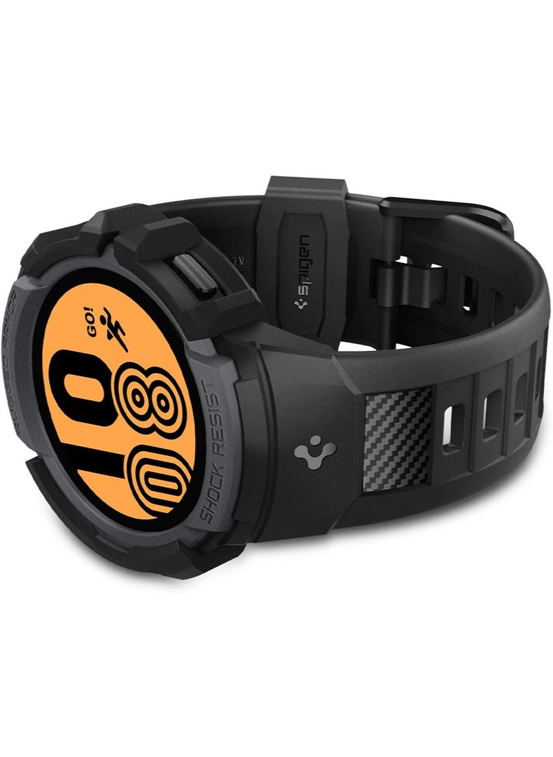 Spigen - Rugged Armor Pro Samsung Galaxy Watch 5 Case with Band 44mm (2022) - Charcoal Gray - Image 1