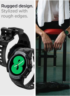 Spigen Rugged Armor Pro Samsung Galaxy Watch 5 Case with Band 44mm (2022) - Charcoal Gray  - Image 5