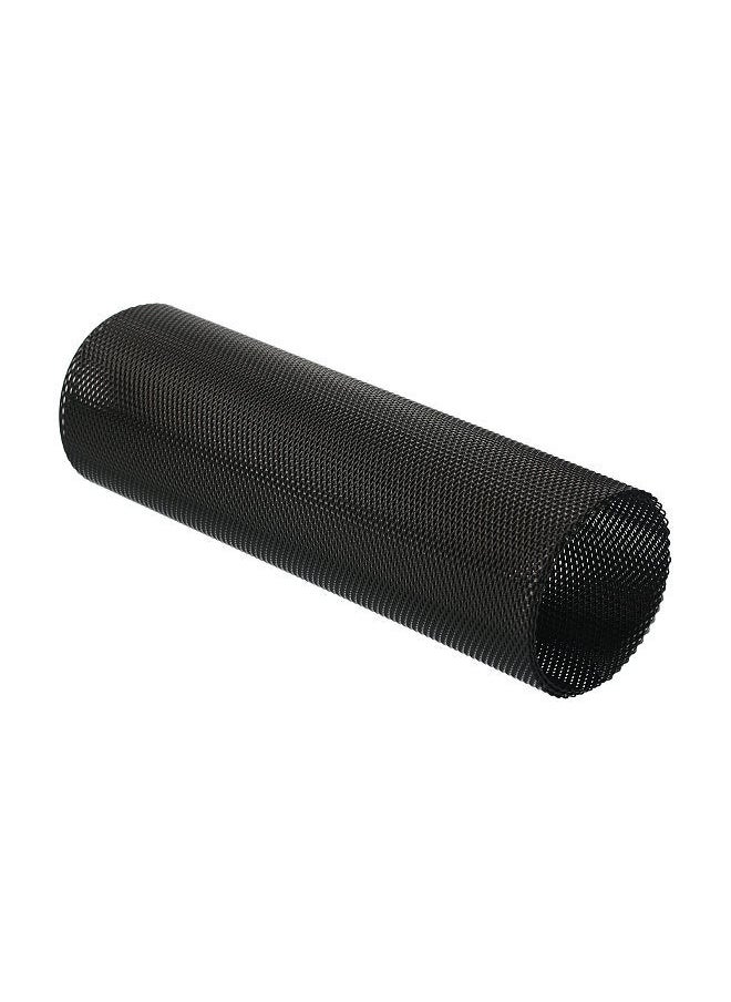 Generic - Car Grill Mesh Sheet Black Painted Aluminum Alloy Grille Mesh Roll Automotive Grille Insert Bumper Rhombic Hole Black - Image 1