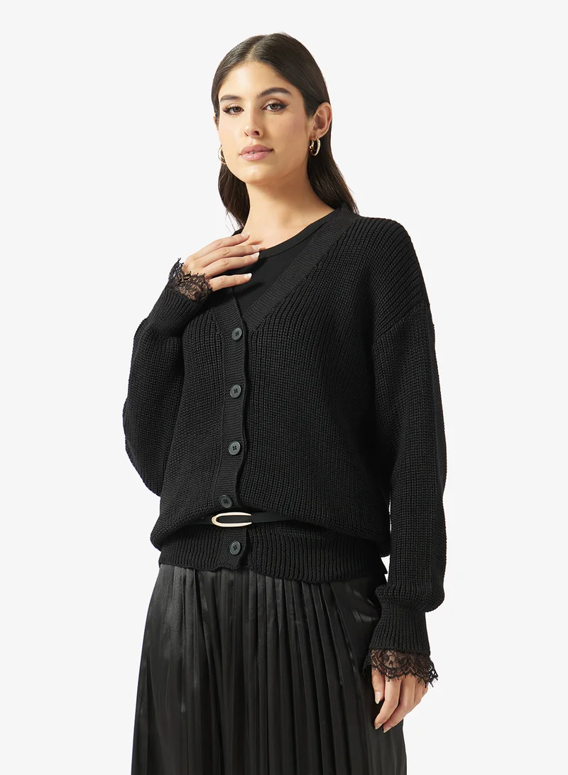 Khizana  Knit Cardigan & Pleated Skirt Set for Women | Best Price UAE