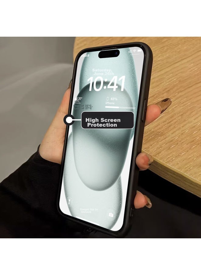 Neyaa Iphone 15 Case, Iphone 15 Protective Cover, Full Lens Protection, Ultra-thin, Semi-transparent, Skin-like, Frosted Silicone, Soft Edge, Shockproof, Simple Design For Men And Women - Image 4