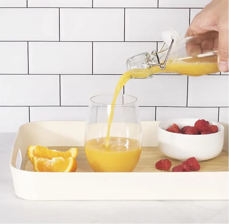 DANSR DANSR Swing Top Glass Bottles 250 ML with Clear Airtight Lids for Home Brewing Kombucha Kefir Vanilla Extract Beer Oil Vinegar Homemade Juices Water Soda  - Image 4