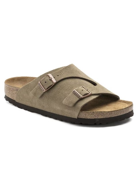 Zurich Soft Footbed Suede Leather - Taupe