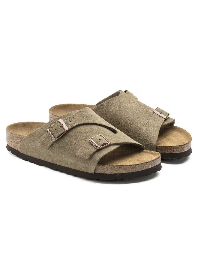 BIRKENSTOCK Zurich Soft Footbed Suede Leather - Taupe - Image 3