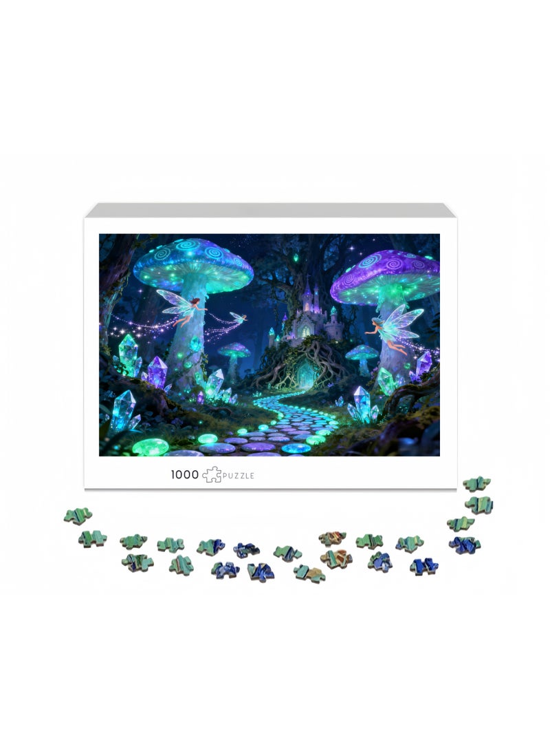 1000-piece puzzle | High-quality fantasy elf world themed puzzle game, holiday-themed - suitable for family entertainment / friendship commemorative gift - Image 2