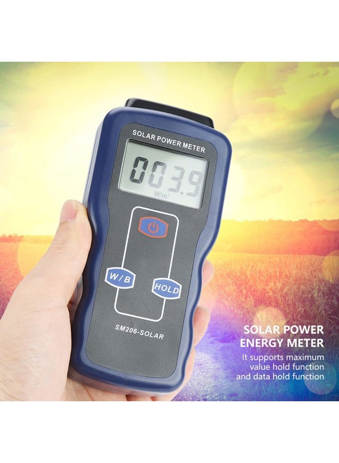 Naroote SM206 Digital Solar Energy Meter Solar Radiation Energy Isolation Tester for Accurate Measurement of Solar Light Intensity - Image 3