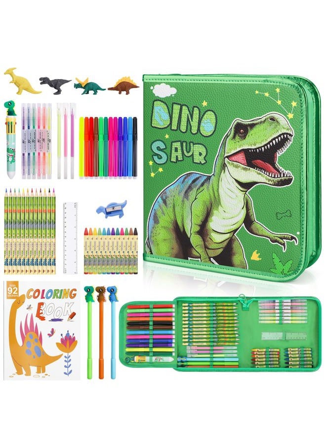 MAIGOZON Dinosaur Fruit Scented Markers Set Kids' Coloring Pens & Markers - Image 1