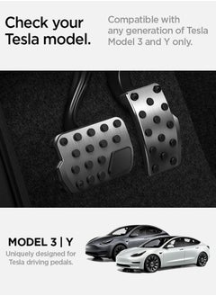 Spigen Stuttgart (Carbon Edition) Foot Pedal Covers for Tesla Model 3 & Y Non-Slip Performance Pedals  - Image 2
