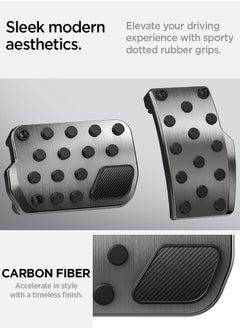 Spigen Stuttgart (Carbon Edition) Foot Pedal Covers for Tesla Model 3 & Y Non-Slip Performance Pedals  - Image 3