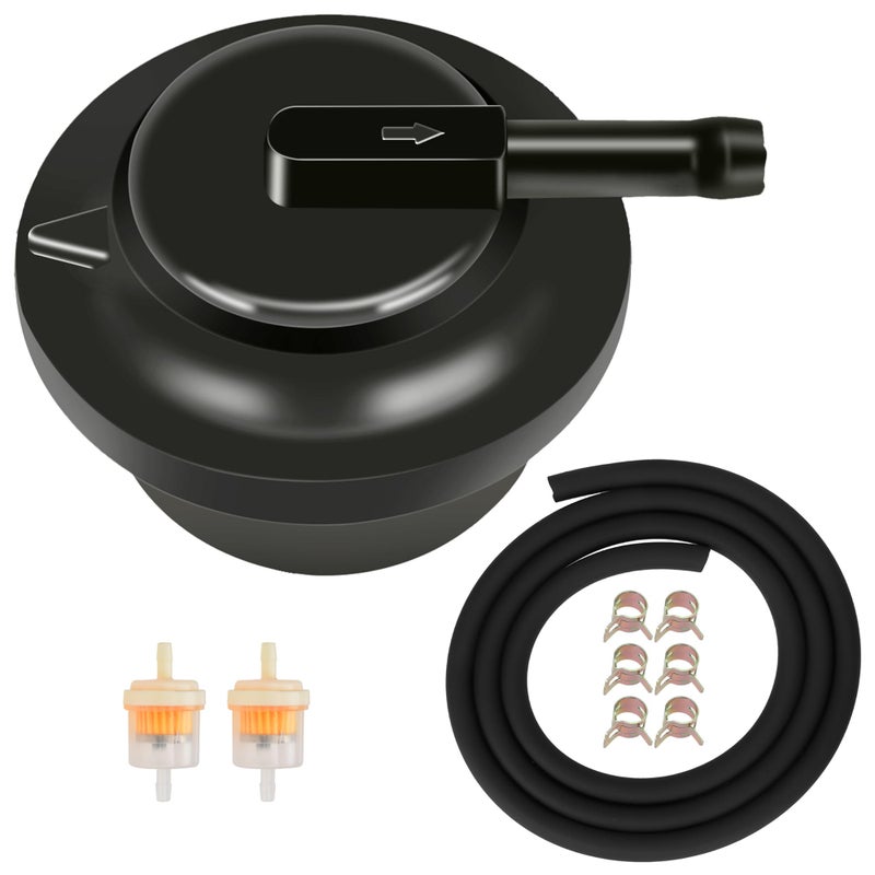 CILOYU Gas Fuel Tank Vent Valve Grommet Compatible with Generator GP5500 GP6500 GP7500E RS8000E XP6500E XP10000E GP17500 Sportsman 3500 4000 Roll Over Valve Parts with Fuel Filter Tube Line Black - Image 3