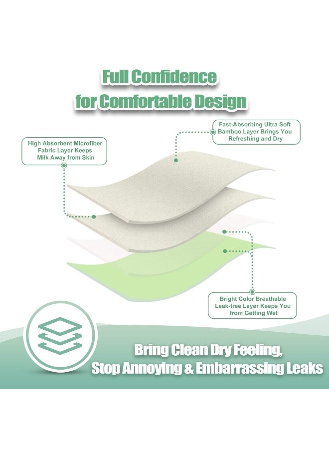 wegreeco Nursing Breast Pads (14 Pack)+Laundry Bag & Travel Storage Bag, 2 Sizes: 3.9/4.7inch - Washable & Reusable Breastfeeding Nursing Pads (Passion, Large, Daytime Use) - Image 5