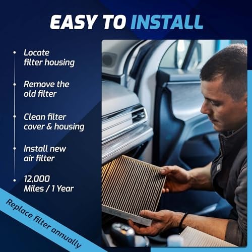 AirTechnik CF12002 Cabin Air Filter w/Activated Carbon | Fits Kia Soul 2015-2019, Soul EV 2015-2019 - 97133-B2000 - Image 5