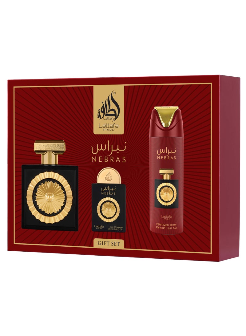 Lattafa Pride 3 Piece Giftset - Nebras