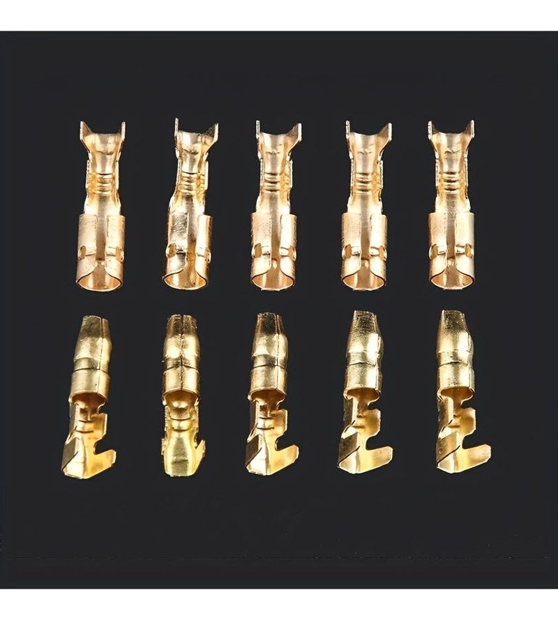Set Of 20 Female Motorcycle Connector Sockets 4mm Size For Classic Plug In Terminals Cable Wires 1mm To 2.5mm Hard Wiring Rooms Under 36V No Battery Needed - Image 2
