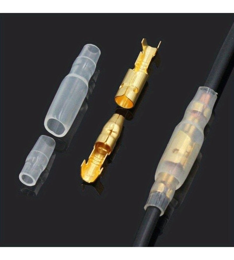 Set Of 20 Female Motorcycle Connector Sockets 4mm Size For Classic Plug In Terminals Cable Wires 1mm To 2.5mm Hard Wiring Rooms Under 36V No Battery Needed - Image 4