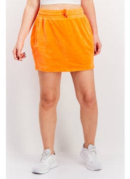 adidas Originals Women Sportswear Fit Drawstring Outdoor Skirt, Orange  - Image 1
