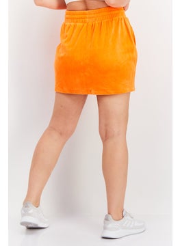 adidas Originals Women Sportswear Fit Drawstring Outdoor Skirt, Orange  - Image 3