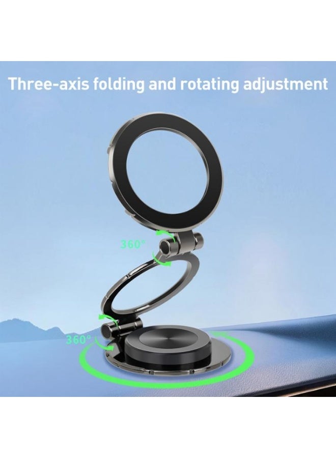 G222 Car Phone Stand Strong Magnetic Metal Folding Stand - Image 4