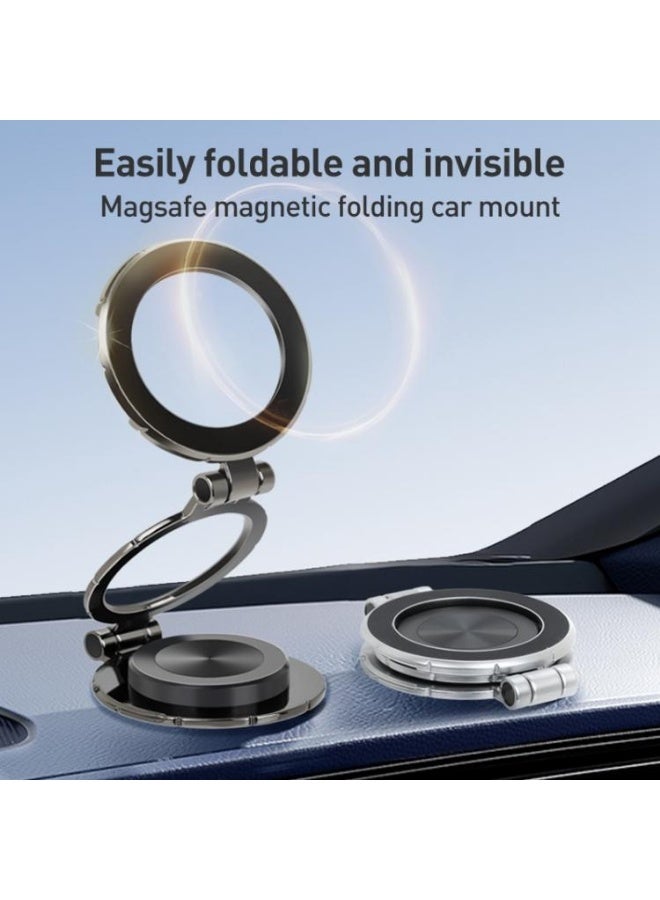 G222 Car Phone Stand Strong Magnetic Metal Folding Stand - Image 3