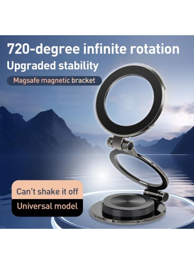 G222 Car Phone Stand Strong Magnetic Metal Folding Stand - Image 5