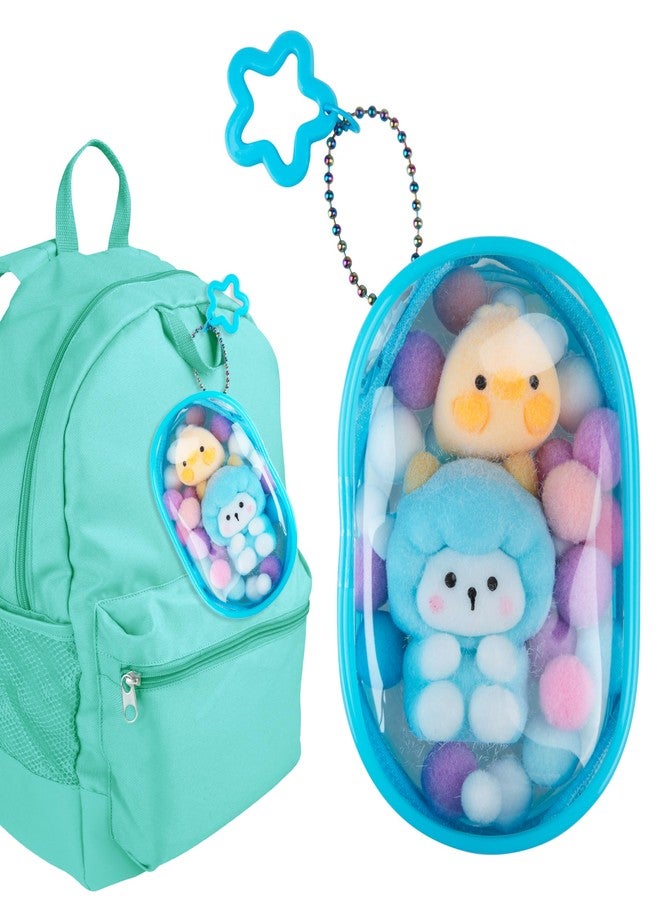 The Orb Factory ORB Tabalicious Gacha Pouch TABA Squishy Keychain Charms - Sheep and Duck Gachapon TABA Squishies with Pouch - Soft, Sticky Collectible TABA Fidget Stress Ball Toys for Kids, Backpacks, Keys and More - Image 4