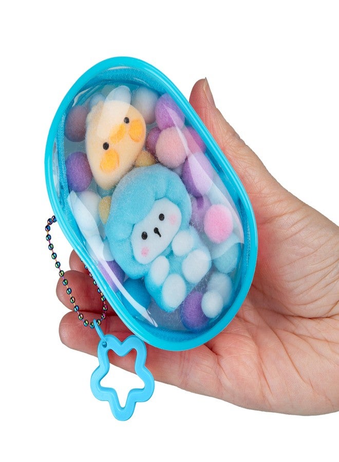 The Orb Factory ORB Tabalicious Gacha Pouch TABA Squishy Keychain Charms - Sheep and Duck Gachapon TABA Squishies with Pouch - Soft, Sticky Collectible TABA Fidget Stress Ball Toys for Kids, Backpacks, Keys and More - Image 1